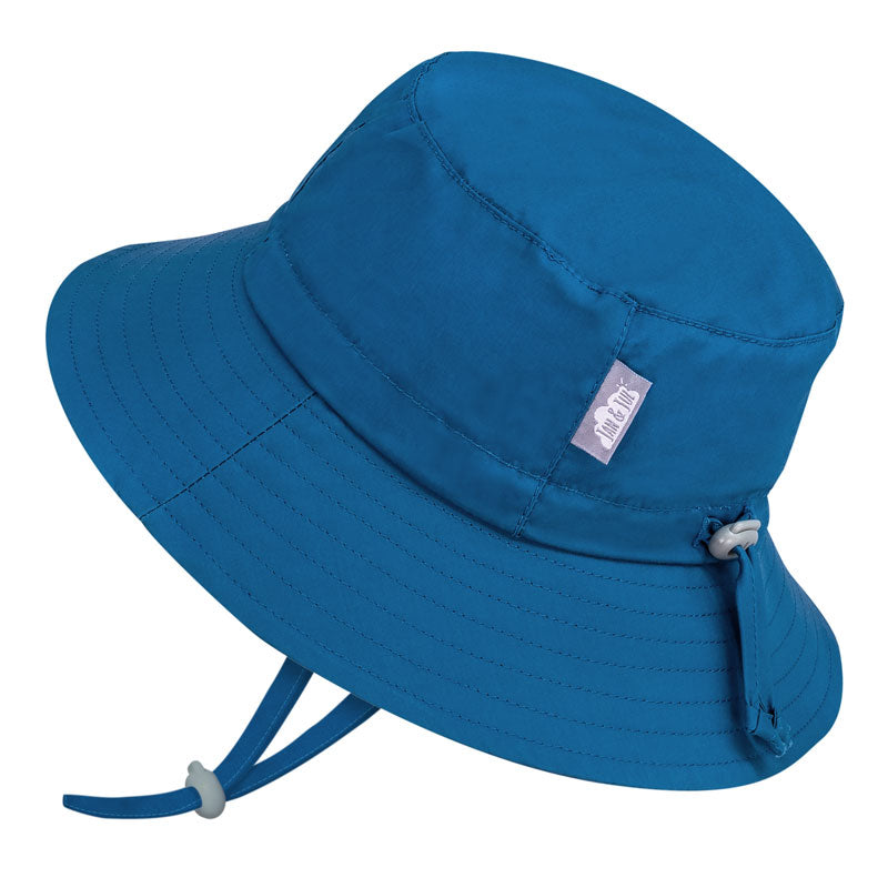 Chapeau de Soleil en Coton - Bucket Hat - Bleu Atlantique