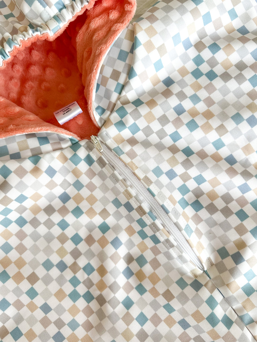 Poncho/Housse pour Siège d’Auto - Doux Renard - Corail