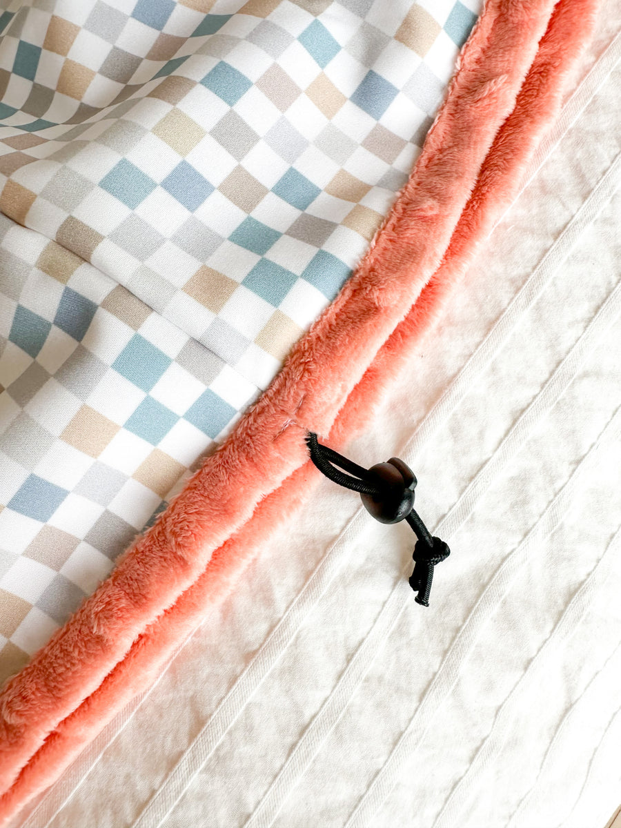 Poncho/Housse pour Siège d’Auto - Doux Renard - Corail