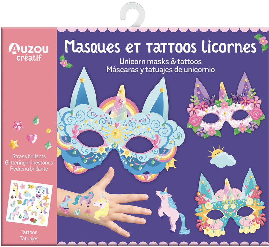 Masques et Tattoos Licornes
