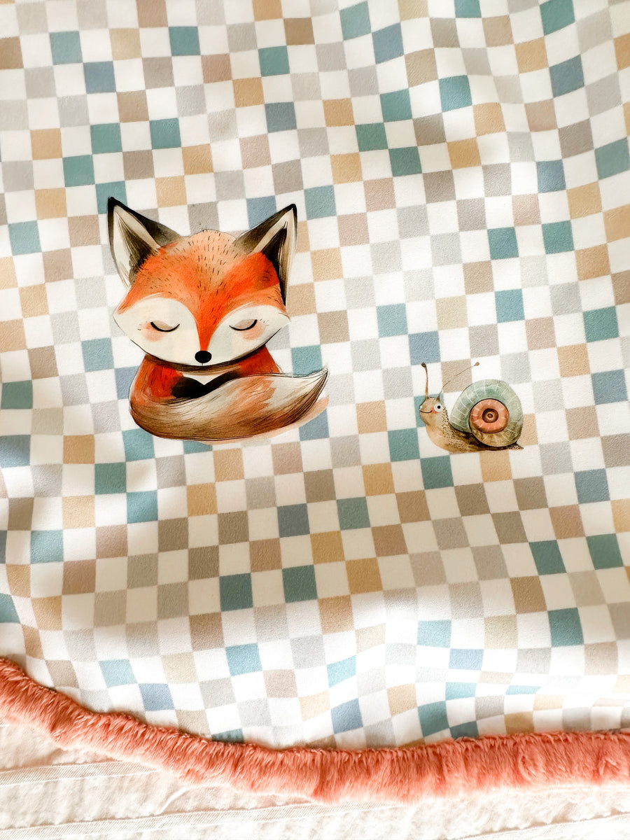 Poncho/Housse pour Siège d’Auto - Doux Renard - Corail