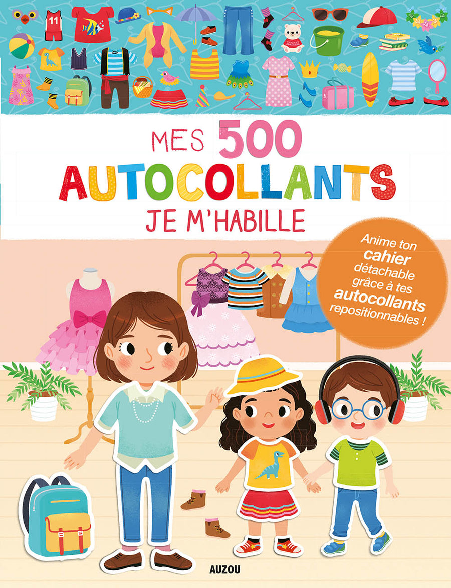 Mes 500 Autocollants - Je m’habille