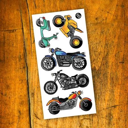 Tatouages temporaires - Moto