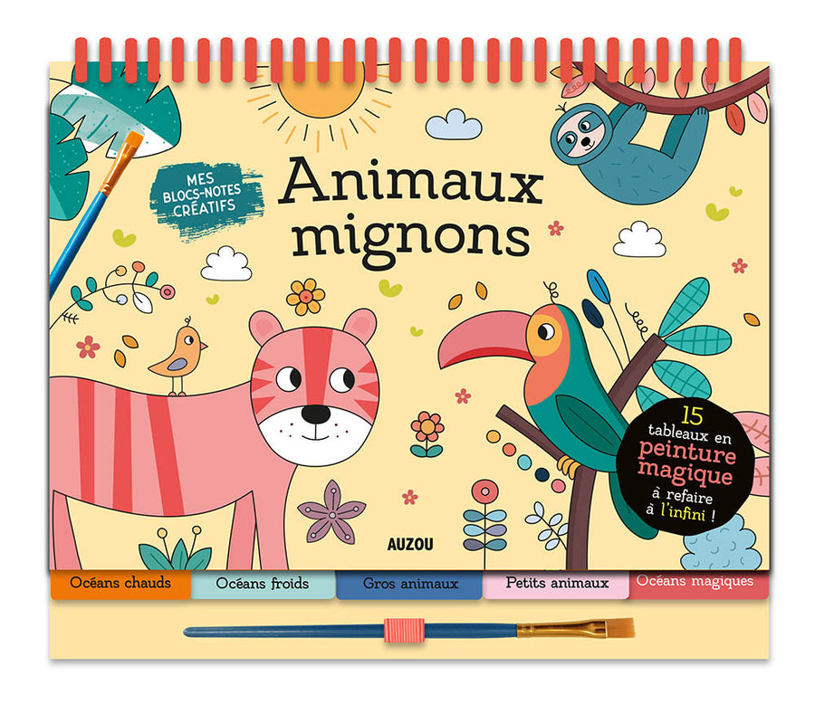 Cahier de Peinture Magique - Animaux Mignons