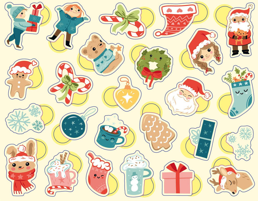 300 Gommettes de Noël