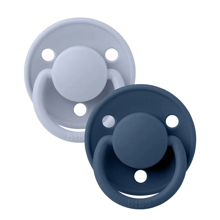 Suces BIBS en Silicone - Bleu Poudre/Steel (De Lux)