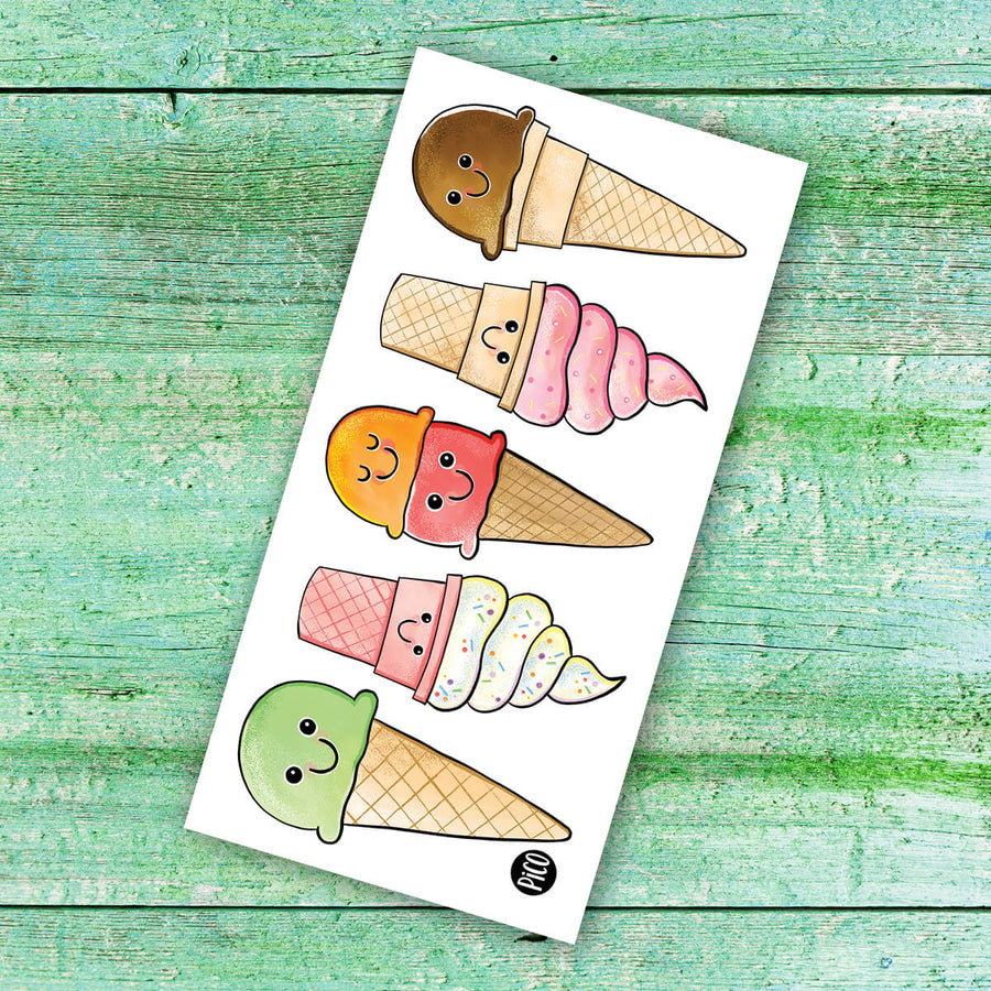 Temporary Tattoos - Ice Cream