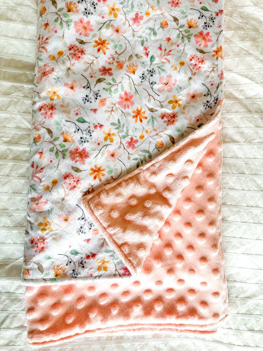 Couverture en Minky - Flora