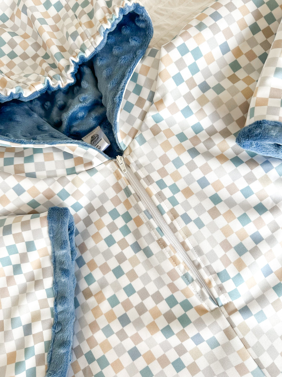 Poncho/Housse pour Siège d’Auto - Doux Raton - Bleu