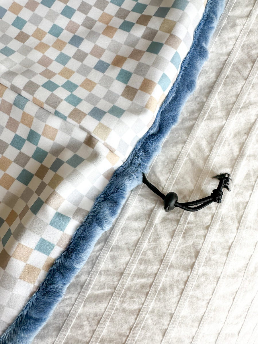 Poncho/Housse pour Siège d’Auto - Doux Raton - Bleu