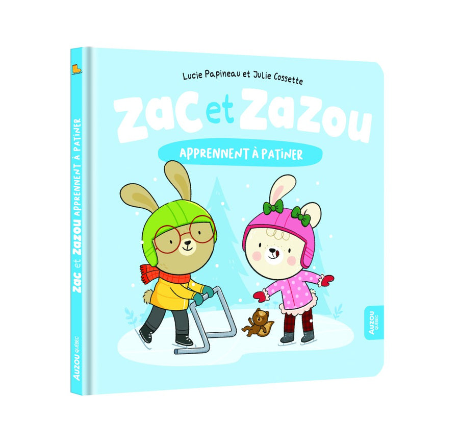 Zac et Zazou Apprennent à Patiner