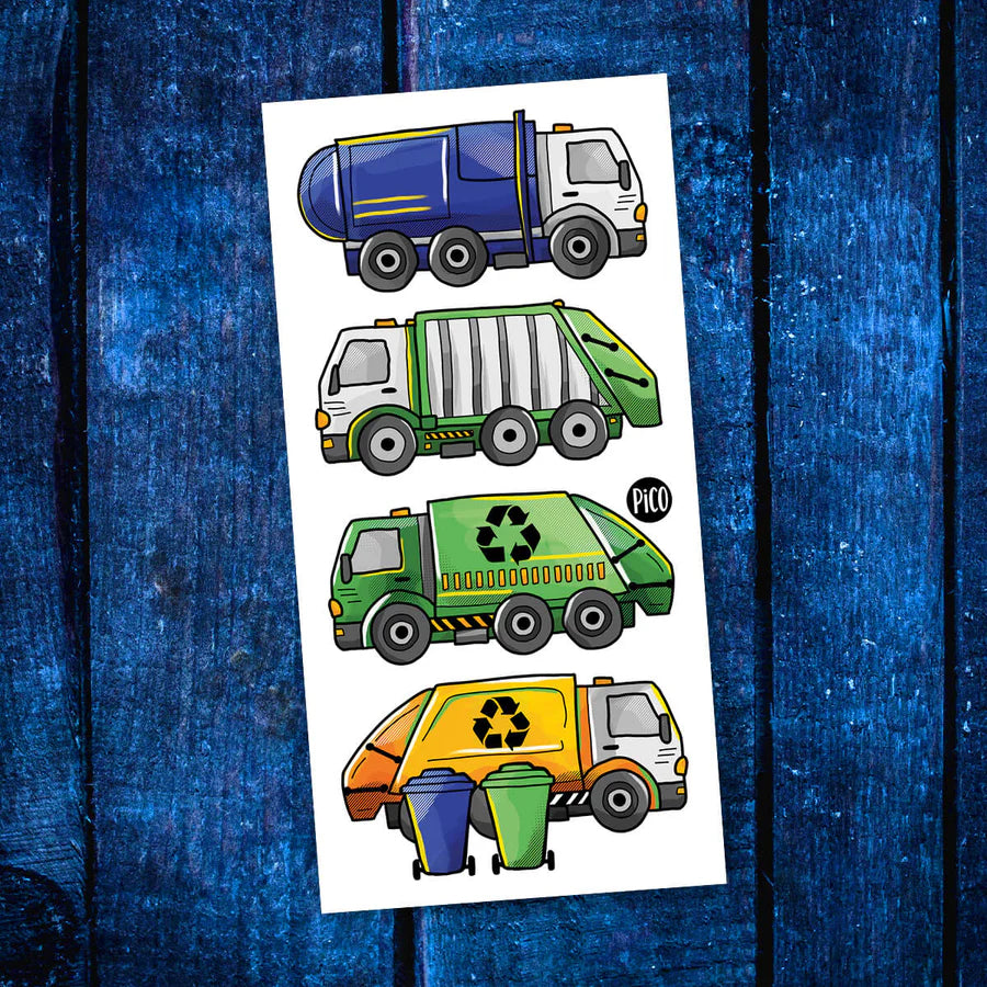 Tatouages temporaires - Camions de Recyclage