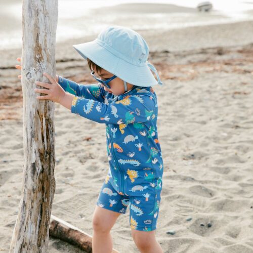 Chapeau de Soleil en Coton - Bucket Hat - Bleu Ciel