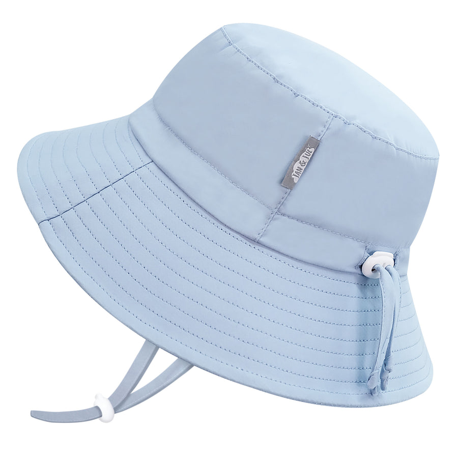 Chapeau de Soleil en Coton - Bucket Hat - Bleu Ciel