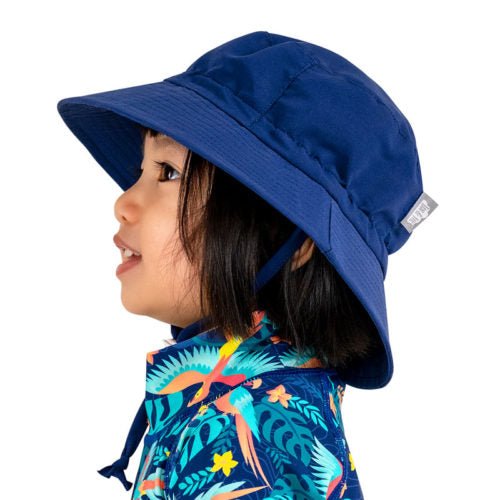 Chapeau de Soleil en Coton - Bucket Hat - Marine