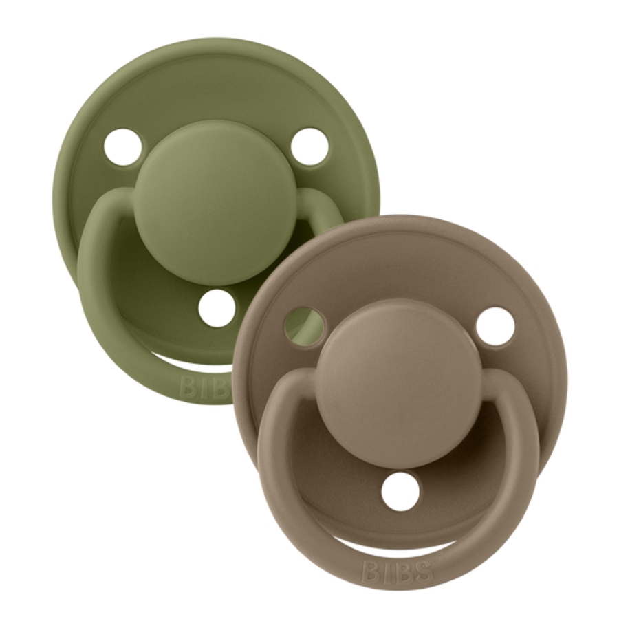 Suces BIBS en Silicone - Olive/Chêne (De Lux)