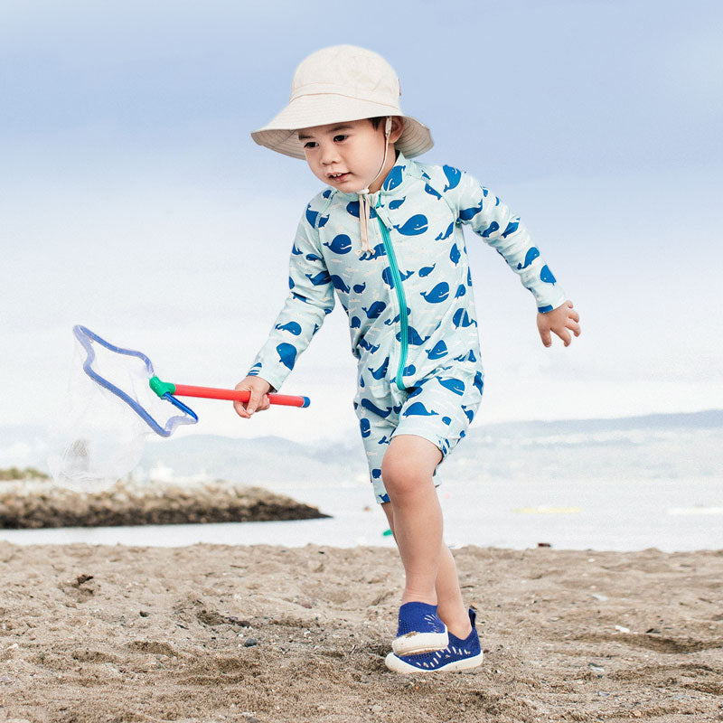 Chapeau de Soleil en Coton - Bucket Hat - Blanc