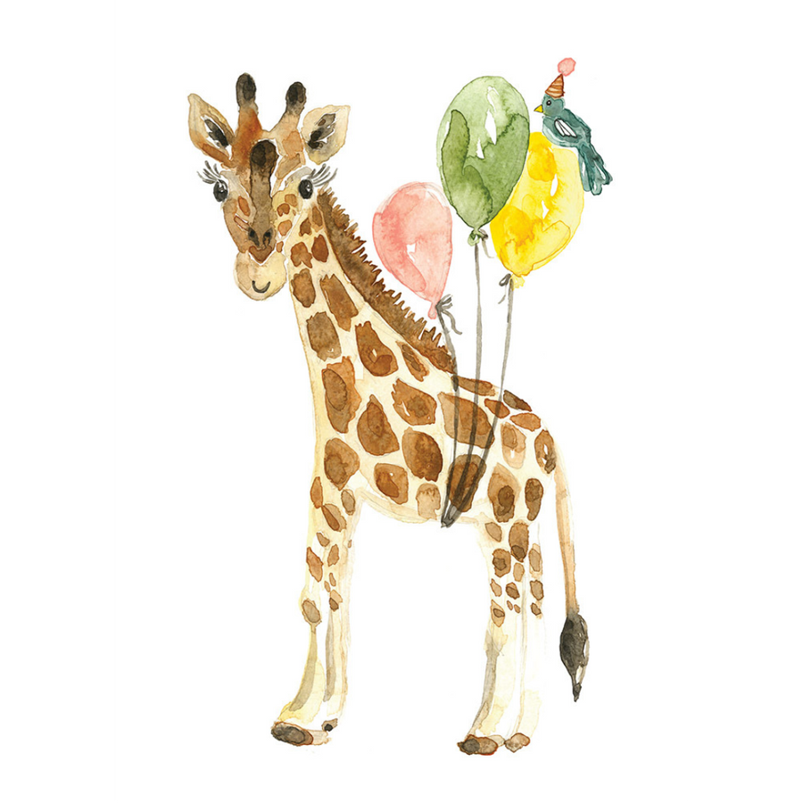 Carte de Souhaits - Fête Girafe