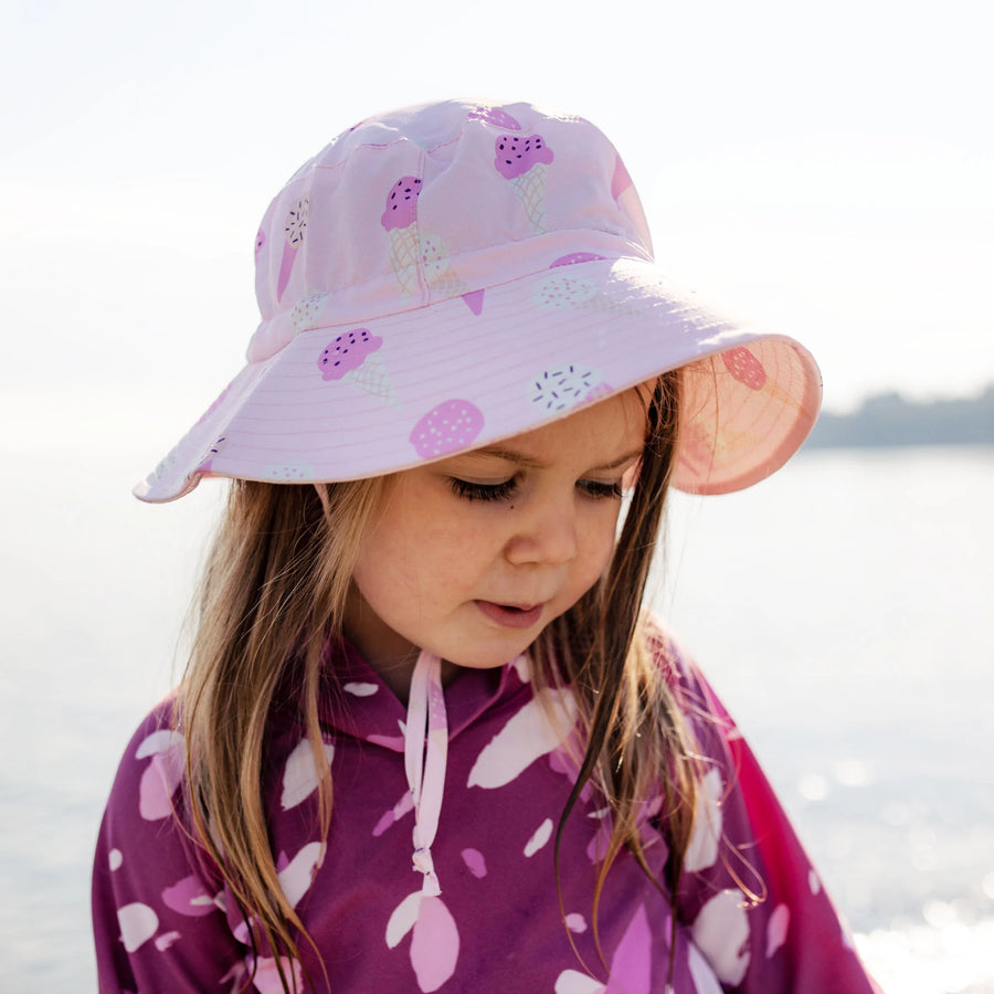 Chapeau de Soleil Résistant à l'Eau - Bucket Hat - Crème Glacée