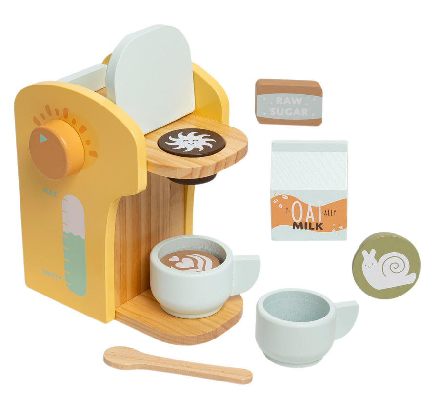 Ensemble Barista - Machine à Espresso en Bois