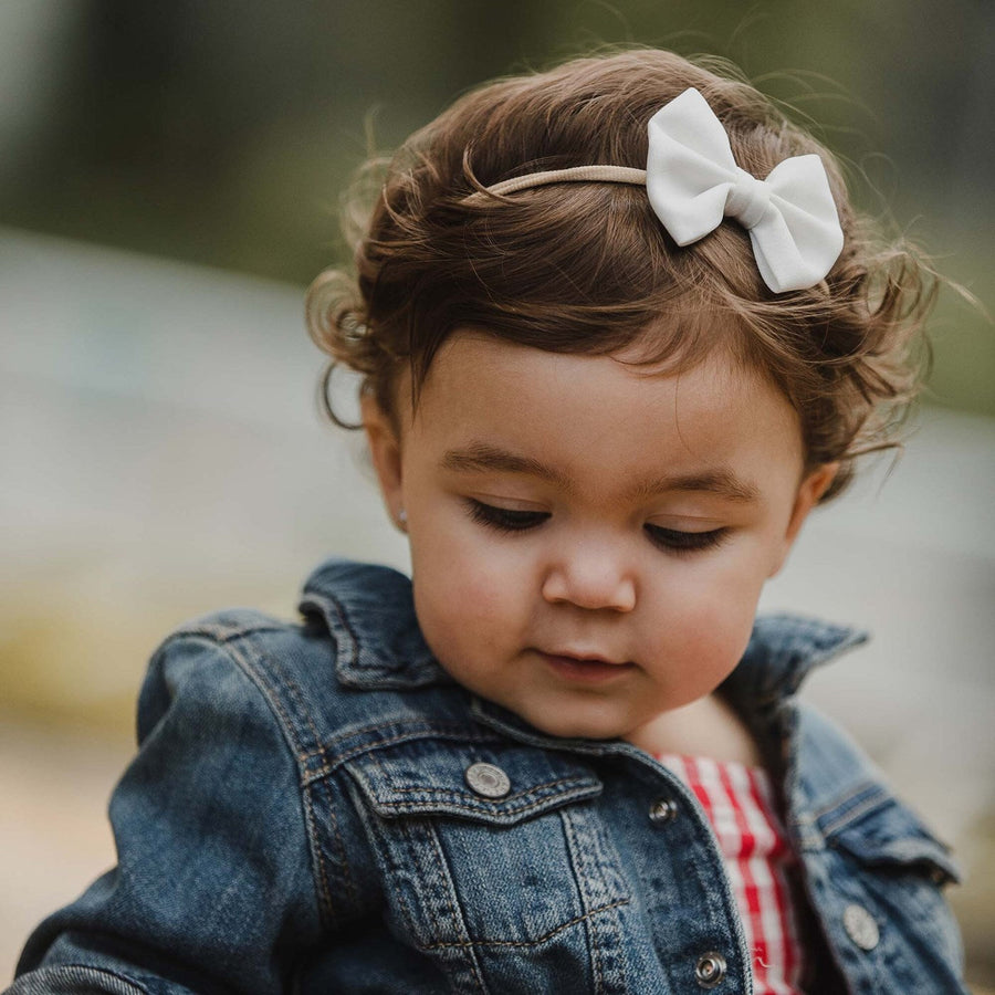 Nylon Headband - Fabric Buckle - Pink - 0 to 24 months