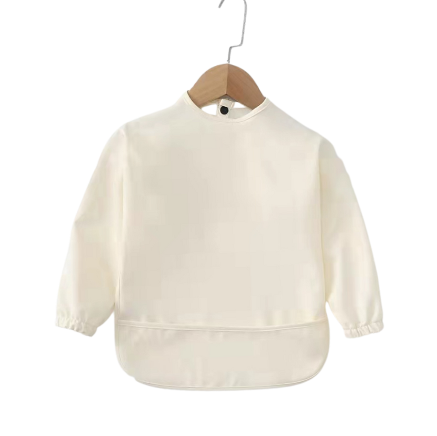 Long Sleeved Bib - Cream