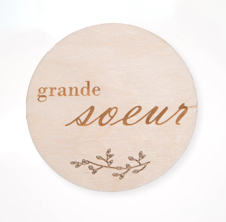 Pastille de Bois - Grand Frère/Grande Soeur