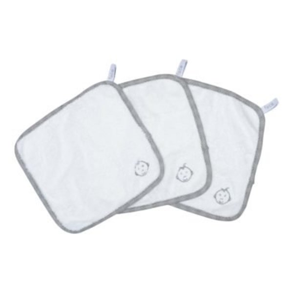 Bamboo washcloths - Pack of 3 - Grey