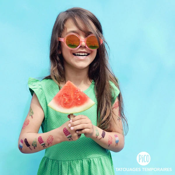 Temporary Tattoos - Colorful Popsicles