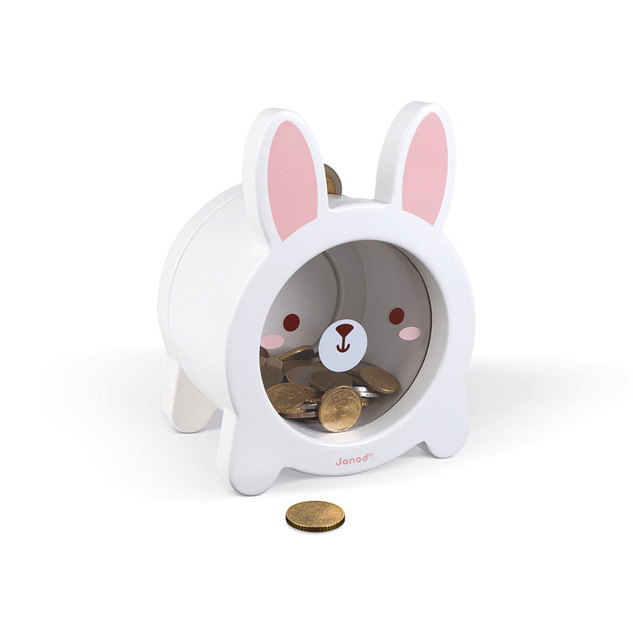 Wooden piggy bank - Rabbit